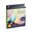 Garden of Eden kültéri LED-es szolár lampion 3 színben hidegfehér 600mAh D28x28cm 11399H