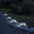 Garden of Eden LED-es leszúrható/fali szolár lámpa hidegfehér 600mAh 10x10x2,5cm 11440D