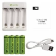 GP Akkumulátor töltő Eco E411+4xAA 2100mAh Emos B51414