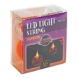 Halloween LED-es fényfüzér tök 10 LED 2xAA 1,35m 56533A