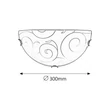 Harmony lux fali lámpa D30cm 3851 Rábalux