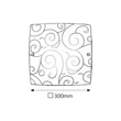 Harmony lux mennyezeti lámpa 30x30cm E27 Rábalux 3854