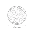 Harmony lux mennyezeti lámpa D40cm 2XE27 Rábalux 3853