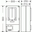 Hensel fogyasztásmérő szekrény 1/3 fázis 63A szabadvezetékes HB3000-U