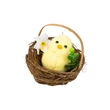 Húsvéti dekoráció csibe fészekben 7,5x7,5 cm CMK-7862