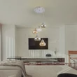 Jezabel modern letisztult mennyezeti lámpatest 3xE27 füst színű üveggel Rábalux 