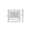 Kanlux ACETE LED reflektor 100W CCT szürke IP65 38494