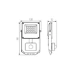 Kanlux ACETE LED reflektor mozgásérzékelős 10W 860/1080/970lm CCT szürke IP44 38495