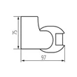 Kanlux ALER JQ-30-B infravörös (PIR) mozgásérzékelő 160° 12m fekete IP44 460