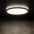 Kanlux Azpo LED mennyezeti lámpa kerek fekete 11,8W 1260lm 4000K IP54 31501