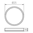 Kanlux Azpo LED mennyezeti lámpa kerek fekete 11,8W 1260lm 4000K IP54 31501