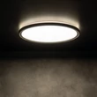 Kanlux Azpo LED mennyezeti lámpa kerek fekete 18,5W 1800lm 4000K IP54 31503