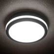 Kanlux Beno LED mennyezeti lámpa kerek fekete 18W 1400lm 4000K IP54 mozgásérzékelővel 32948