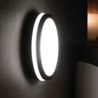 Kanlux Beno LED mennyezeti lámpa kerek fekete 18W 1400lm 4000K IP54 mozgásérzékelővel 32948