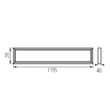 Kanlux falon kívüli LED panel 30x120 cm 34W 4080lm 4000K IP20 BLINGO U SR 39173