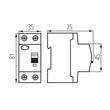 Kanlux Fi relé 2P 25A/30mA  