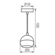 Kanlux GALOBA C B függeszték 1xGU10 fekete 33683