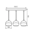 Kanlux GALOBA C B függeszték 3xGU10 fekete 33685