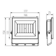 Kanlux GRUN LED reflektor fekete 50W-B 4500lm 4000K 31393