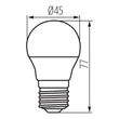 Kanlux IQ-LED izzó E27 5,9W 806lm 2700K G45 36697