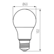 Kanlux IQ-LED LIFE izzó E27 7,2W 806lm 2700K A60 33762