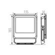 Kanlux IQ LED reflektor 20W 2300lm 4000K fekete IP65 33881