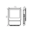 Kanlux IQ LED reflektor 30W 3450lm 4000K fekete IP65 33882
