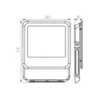 Kanlux IQ LED reflektor 90W 10800lm 4000K fekete IP65 33884