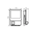 Kanlux IQ LED reflektor mozgásérzékelős 30W 3450lm 4000K fekete IP44 33887