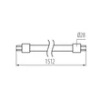 Kanlux LED fénycső T8 22W 6500K 3300lm 1512mm GLASSv3 26059