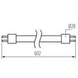 Kanlux LED fénycső T8 9W 4000K 1440lm 602mm GLASSv4 33210