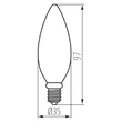 Kanlux LED izzó gyertya E14 6W 2700K 810lm C35 XLED 29622