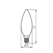 Kanlux LED filament izzó gyertya E14 6W 2700K 806lm C35 XLED 35272