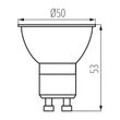 Kanlux LED izzó 4,9W GU10 500lm 4000K XLED 38411