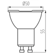 Kanlux LED izzó 4,9W GU10 550lm 2700K IQ-LED 35256