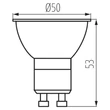 Kanlux LED izzó 6,5W GU10 850lm 3000K XLED 38413