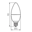 Kanlux LED izzó gyertya E14 6,5W 4000K 806lm C35 MILEDO 31308