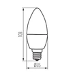 Kanlux LED izzó gyertya E14 6,5W 3000K 806lm C35 DUN 23437