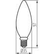 Kanlux LED izzó gyertya E14 6W 4000K 810lm C35 XLED 29623