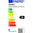 Kanlux LED izzó gyertya E14 6W 4000K 810lm C35 XLED 29623