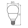 Kanlux LED izzó kisgömb E14 6,5W 3000K 806lm G45 MILEDO 31313