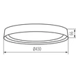 Kanlux LED mennyezeti lámpa 17,8W 1280lm 4000K fehér/fekete NIFU 37319
