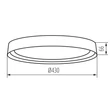 Kanlux LED mennyezeti lámpa 17,8W 1450lm 4000K fehér NIFU 37318