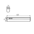 Kanlux LED pultmegvilágító lámpa 8W CCT 600 mm IP20 MERA CCT 29216