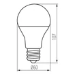 Kanlux RAPID v2 LED izzó E27 4,9W 500lm 4000K A60 22944