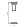 Kanlux VIMO 50 B kültéri állólámpa fekete 1xE27 500mm 34984
