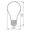 Kanlux XLED-EX filament izzó E27 3,8W 806lm 4000K A60 35271