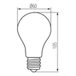 Kanlux XLED filament izzó E27 10W 1520lm 4000K A60 29606