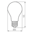 Kanlux XLED filament izzó E27 4,5W 470lm 2700K A60 29607