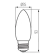 Kanlux XLED izzó E27 6W 810lm 4000K C35 29647